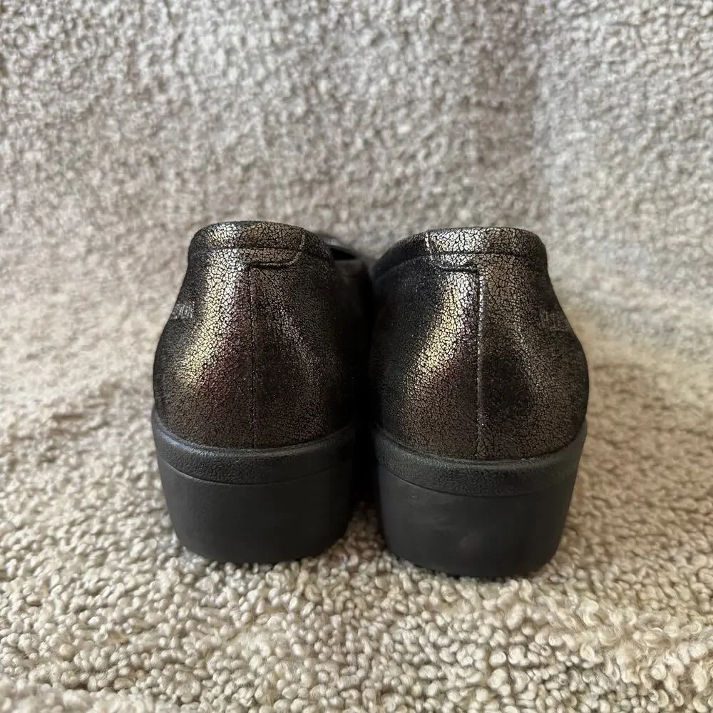 Fly London Women's Slip-on Wedge Numa570FLY Graphite EU Size 41 / US Size 10